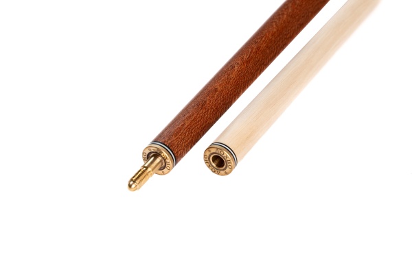 Двухсоставной бильярдный кий для русской пирамиды Константин Лохно "Supernova Enjoy" (граб, черный граб, шелковое дерево), с удлинителем