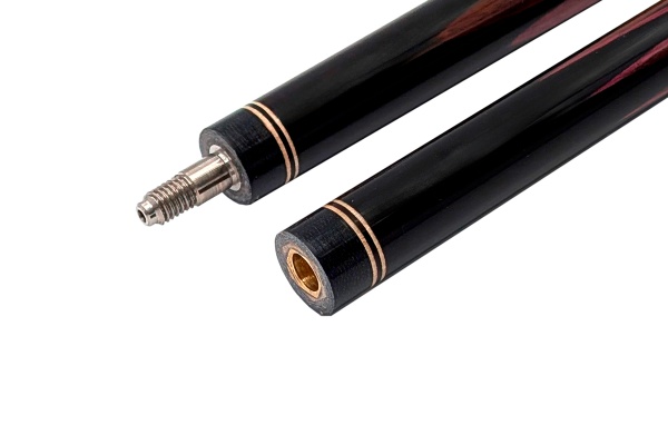 Двухсоставной бильярдный кий для русской пирамиды "Vantex Крокус" (черный граб, граб) корона