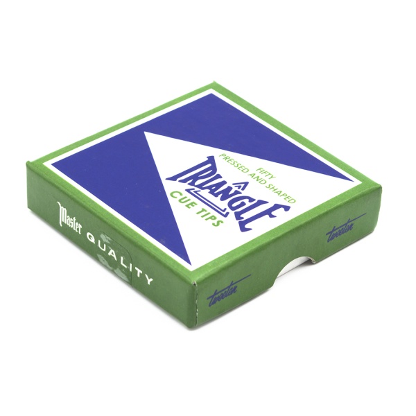 Коробка наклеек для кия "Triangle"14 мм (50 шт)